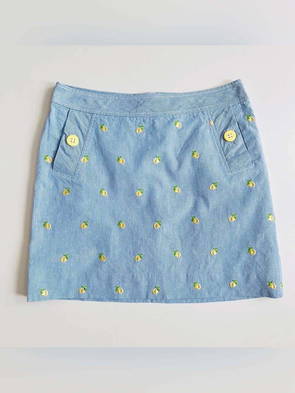 Lilly Pulitzer LEMON SEERSUCKER Light Blue Striped Size 2/4